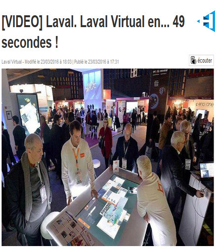 article Laval Virtual Ouest France