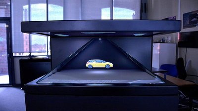 Azur 180° hologram showcase.
